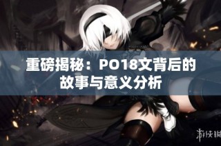 重磅揭秘：PO18文背后的故事與意義分析