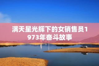 滿天星光輝下的女銷售員1973年奮斗故事