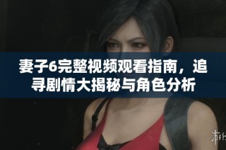 妻子6完整視頻觀看指南，追尋劇情大揭秘與角色分析