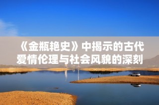 《金瓶艷史》中揭示的古代愛情倫理與社會風(fēng)貌的深刻剖析與反思