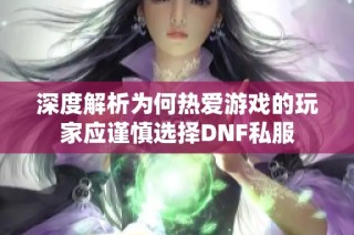 深度解析為何熱愛游戲的玩家應(yīng)謹慎選擇DNF私服