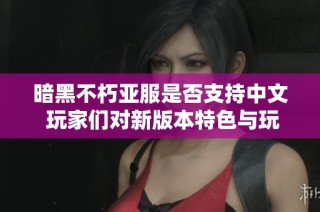 暗黑不朽亞服是否支持中文 玩家們對(duì)新版本特色與玩法的熱烈討論
