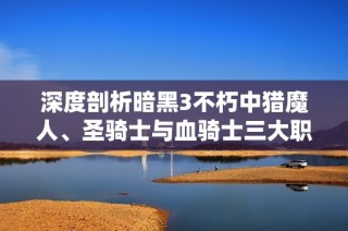 深度剖析暗黑3不朽中獵魔人、圣騎士與血騎士三大職業(yè)的特點(diǎn)與玩法