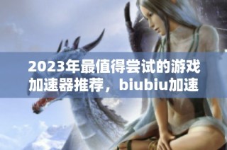 2023年最值得嘗試的游戲加速器推薦，biubiu加速器等熱門選項(xiàng)詳解