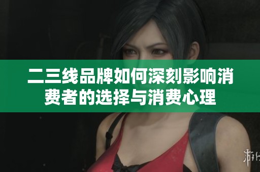 二三線品牌如何深刻影響消費(fèi)者的選擇與消費(fèi)心理