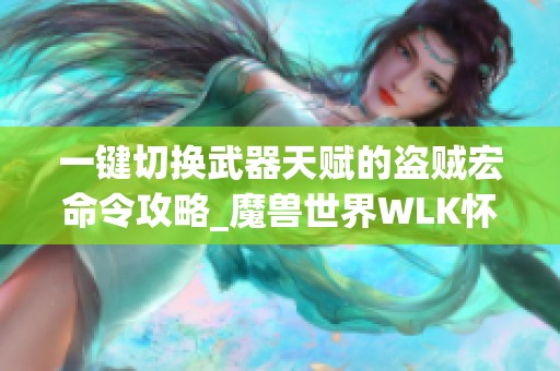 一鍵切換武器天賦的盜賊宏命令攻略_魔獸世界WLK懷舊服