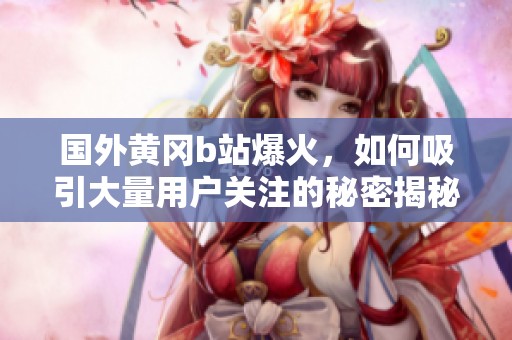 國外黃岡b站爆火，如何吸引大量用戶關(guān)注的秘密揭秘