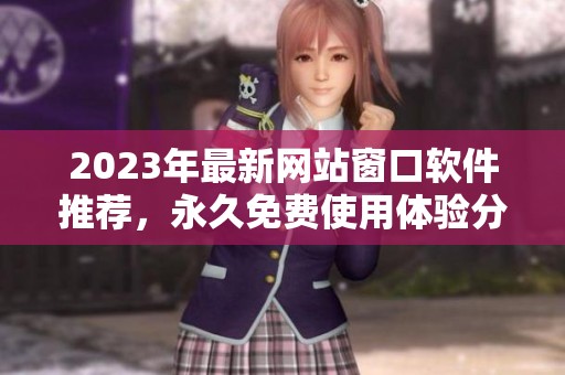 2023年最新網(wǎng)站窗口軟件推薦，永久免費使用體驗分享