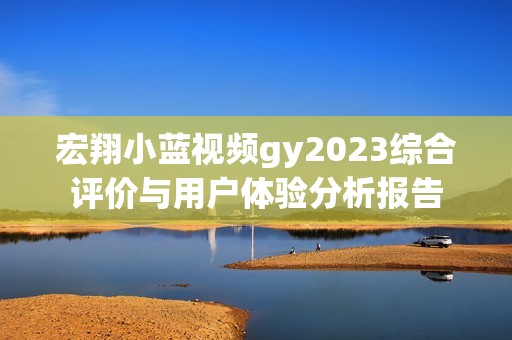 宏翔小藍視頻gy2023綜合評價與用戶體驗分析報告
