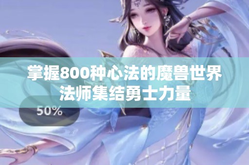掌握800種心法的魔獸世界法師集結(jié)勇士力量