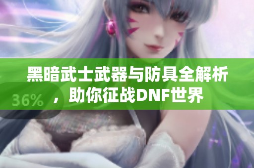 黑暗武士武器與防具全解析，助你征戰(zhàn)DNF世界