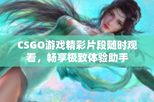 CSGO游戲精彩片段隨時觀看，暢享極致體驗助手