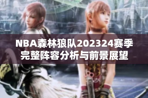 NBA森林狼隊202324賽季完整陣容分析與前景展望