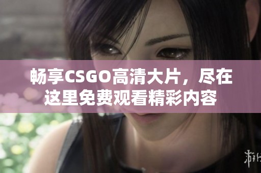 暢享CSGO高清大片，盡在這里免費觀看精彩內(nèi)容