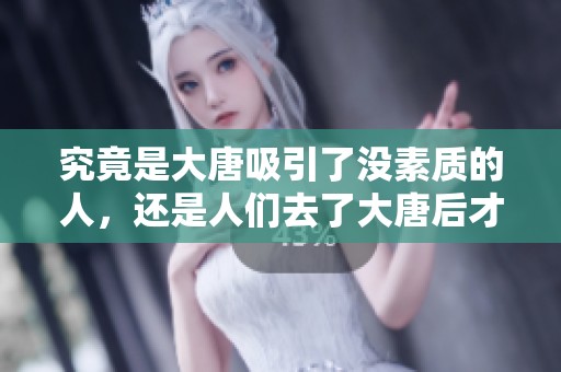 究竟是大唐吸引了沒素質(zhì)的人，還是人們?nèi)チ舜筇坪蟛抛兊脹]素質(zhì)的深度探討