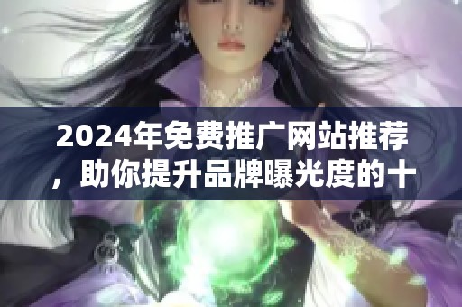 2024年免費(fèi)推廣網(wǎng)站推薦，助你提升品牌曝光度的十大途徑