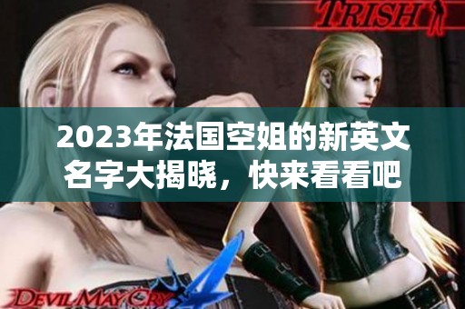 2023年法國空姐的新英文名字大揭曉，快來看看吧