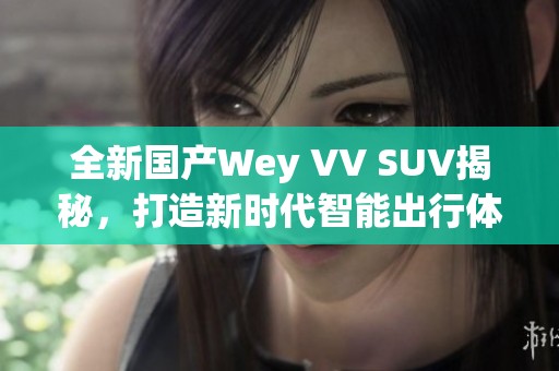 全新國產(chǎn)Wey VV SUV揭秘，打造新時代智能出行體驗